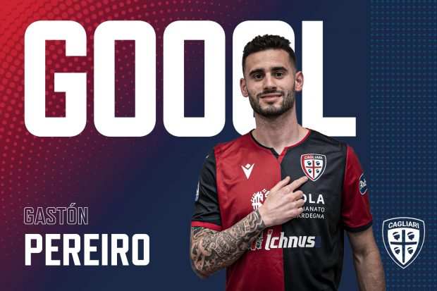 Paco Casal - Gaston Pereiro Titular y Gol en Cagliari (Italia)