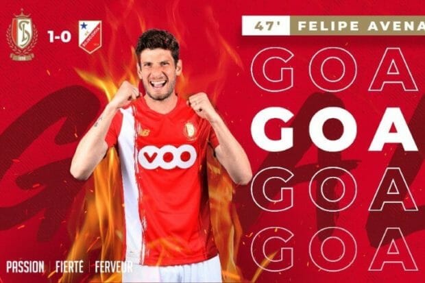 felipe avenatti titular y goleador en el standard de liege belgica en la europa league 1