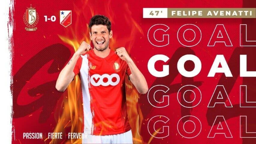 felipe avenatti titular y goleador en el standard de liege belgica en la europa league 1