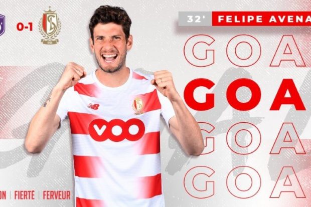gol de felipe avenatti titular en la victoria del standard de liege belgica