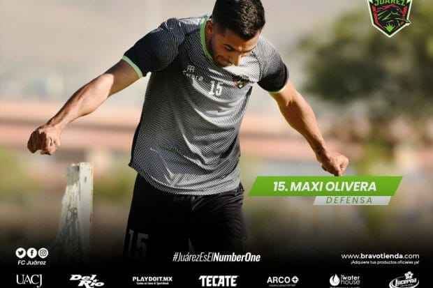 maxi olivera entrena en fc juarez