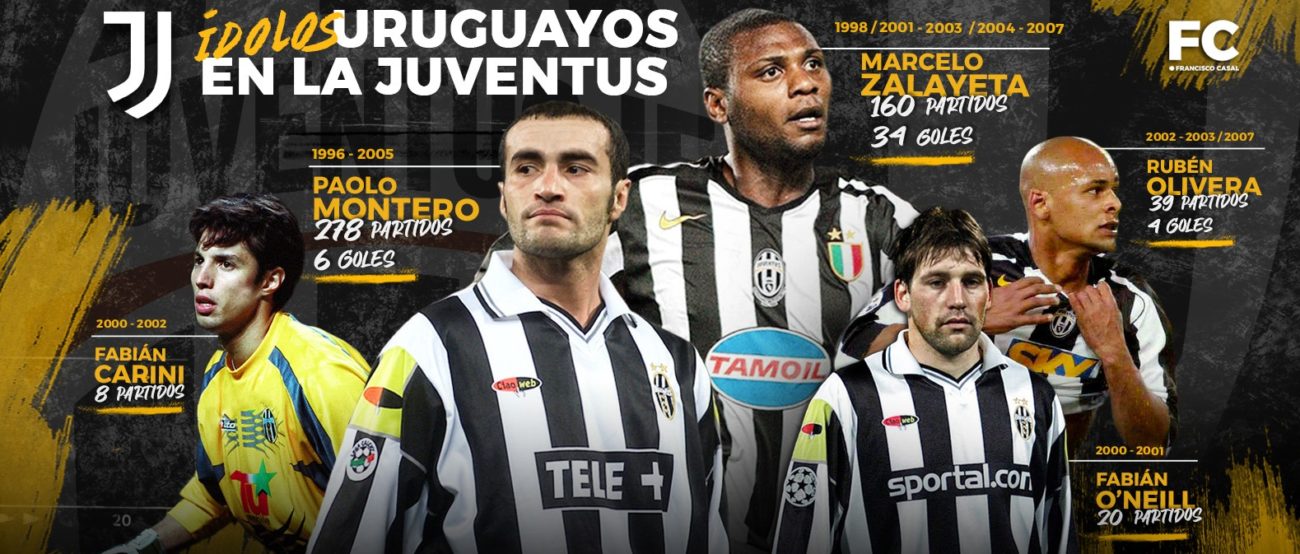 Infografía - Ídolos Uruguayos en la Juventus - Sitio Paco Casal